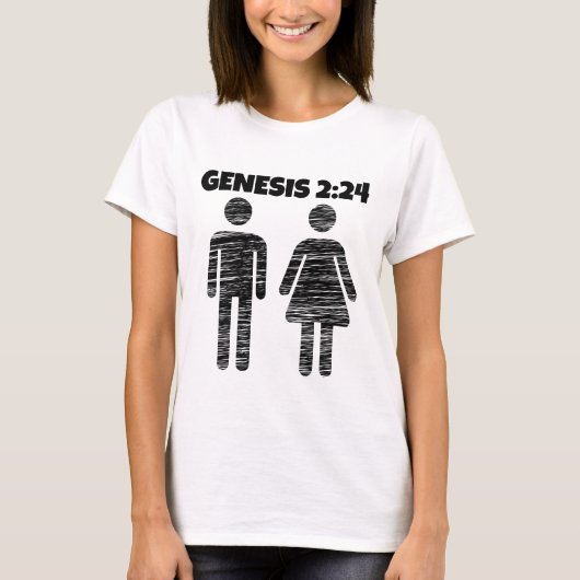 GENESIS 2:24 MARRIAGE T-SHIRTS (Voorkant)