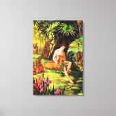 Genesis 2 God maakt het eerste Man Canvas Afdruk (Voorkant)