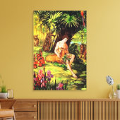 Genesis 2 God maakt het eerste Man Canvas Afdruk (Insitu (Woonkamer))