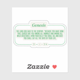 Genesis 3:14 sticker
