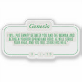 Genesis 3:15 sticker (Voorkant)