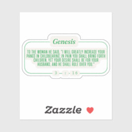 Genesis 3:16 sticker