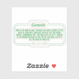 Genesis 3:17 sticker