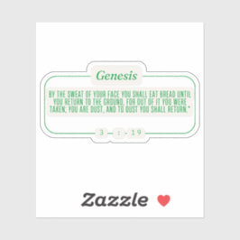 Genesis 3:19 sticker