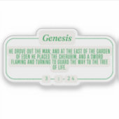 Genesis 3:24 sticker (Voorkant)