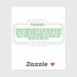 Genesis 3:6 sticker