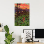 Genesis 3 Adam en Eva Verlaten Eden Poster (Thuiskantoor)
