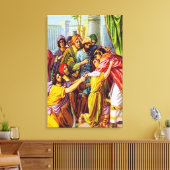 Genesis 45 Joseph vertelt wie hij is canvas (Insitu (Woonkamer))