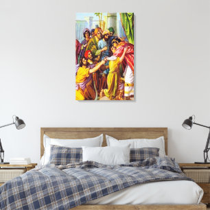 Genesis 45 Joseph vertelt wie hij is canvas Afdruk