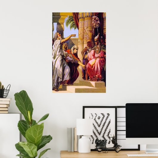 Genesis 47 Jacob Blesses Farao poster (Thuiskantoor)