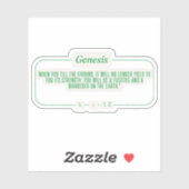 Genesis 4:12 sticker (Vel)