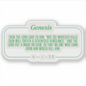 Genesis 4:15 sticker (Voorkant)