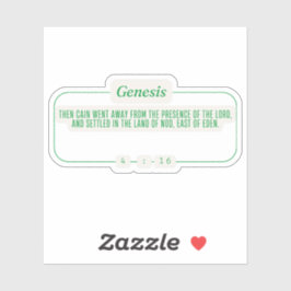 Genesis 4:16 sticker