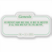 Genesis 4:21 sticker (Voorkant)