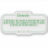 Genesis 4:7 sticker (Voorkant)