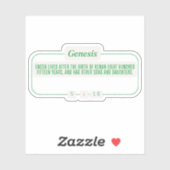 Genesis 5:10 sticker (Vel)