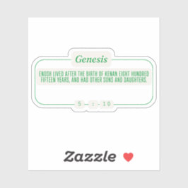 Genesis 5:10 sticker