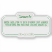 Genesis 5:10 sticker (Voorkant)