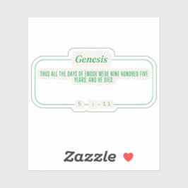 Genesis 5:11 sticker