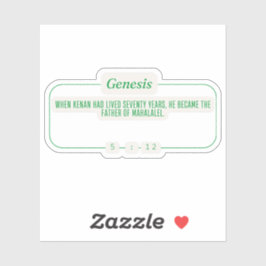 Genesis 5:12 sticker