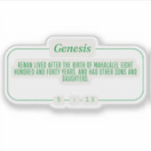 Genesis 5:13 sticker (Voorkant)