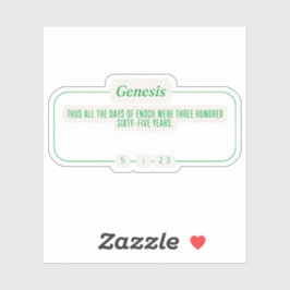 Genesis 5:23 sticker