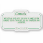 Genesis 5:26 sticker (Voorkant)