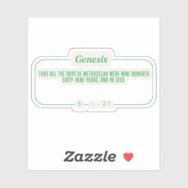 Genesis 5:27 sticker
