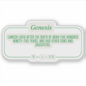 Genesis 5:30 sticker (Voorkant)