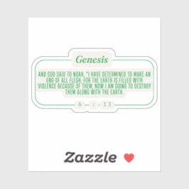 Genesis 6:13 sticker