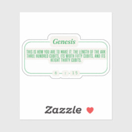 Genesis 6:15 sticker