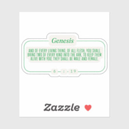 Genesis 6:19 sticker