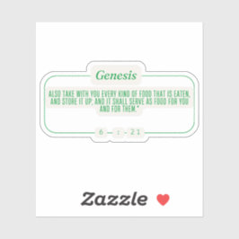 Genesis 6:21 sticker