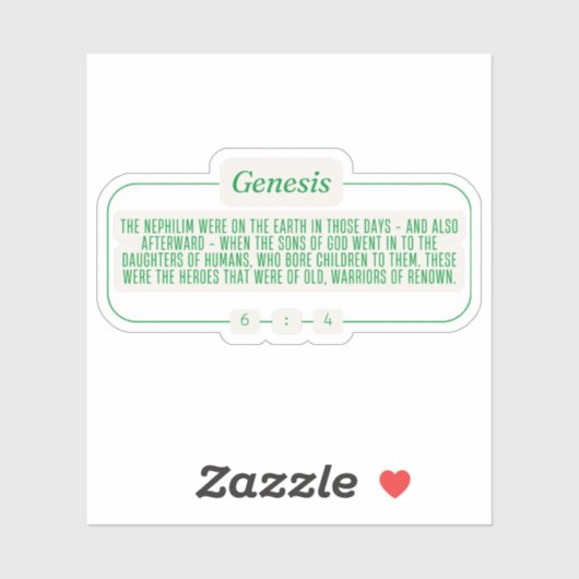 Genesis 6:4 sticker (Vel)