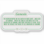 Genesis 6:4 sticker (Voorkant)