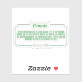 Genesis 7:11 sticker