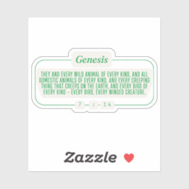 Genesis 7:14 sticker
