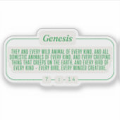 Genesis 7:14 sticker (Voorkant)