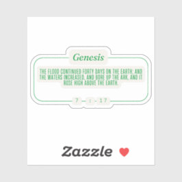 Genesis 7:17 sticker