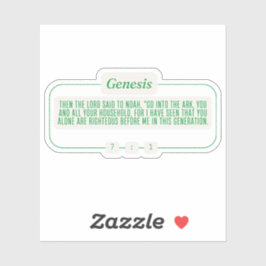 Genesis 7:1 sticker