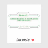 Genesis 7:20 sticker (Vel)