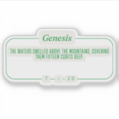 Genesis 7:20 sticker (Voorkant)