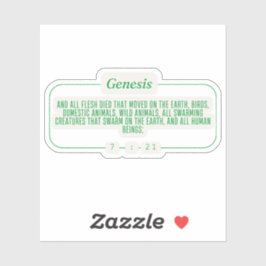 Genesis 7:21 sticker