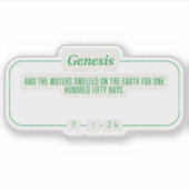 Genesis 7:24 sticker (Voorkant)