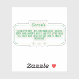 Genesis 7:4 sticker