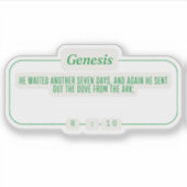 Genesis 8:10 sticker (Voorkant)