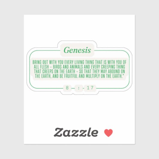 Genesis 8:17 sticker (Vel)