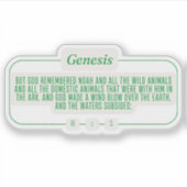 Genesis 8:1 sticker (Voorkant)