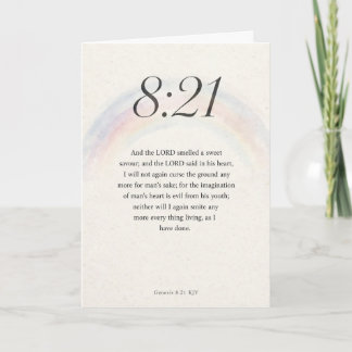 Genesis 8:21 Statenvertaling Bijbelvers Wenskaart Kaart