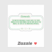 Genesis 8:5 sticker (Vel)